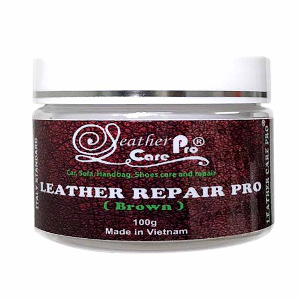 Keo trét sửa chữa vết nứt bề mặt ghế da xe ô tô, túi xách da – Leather Repair Pro (Red Oxide)