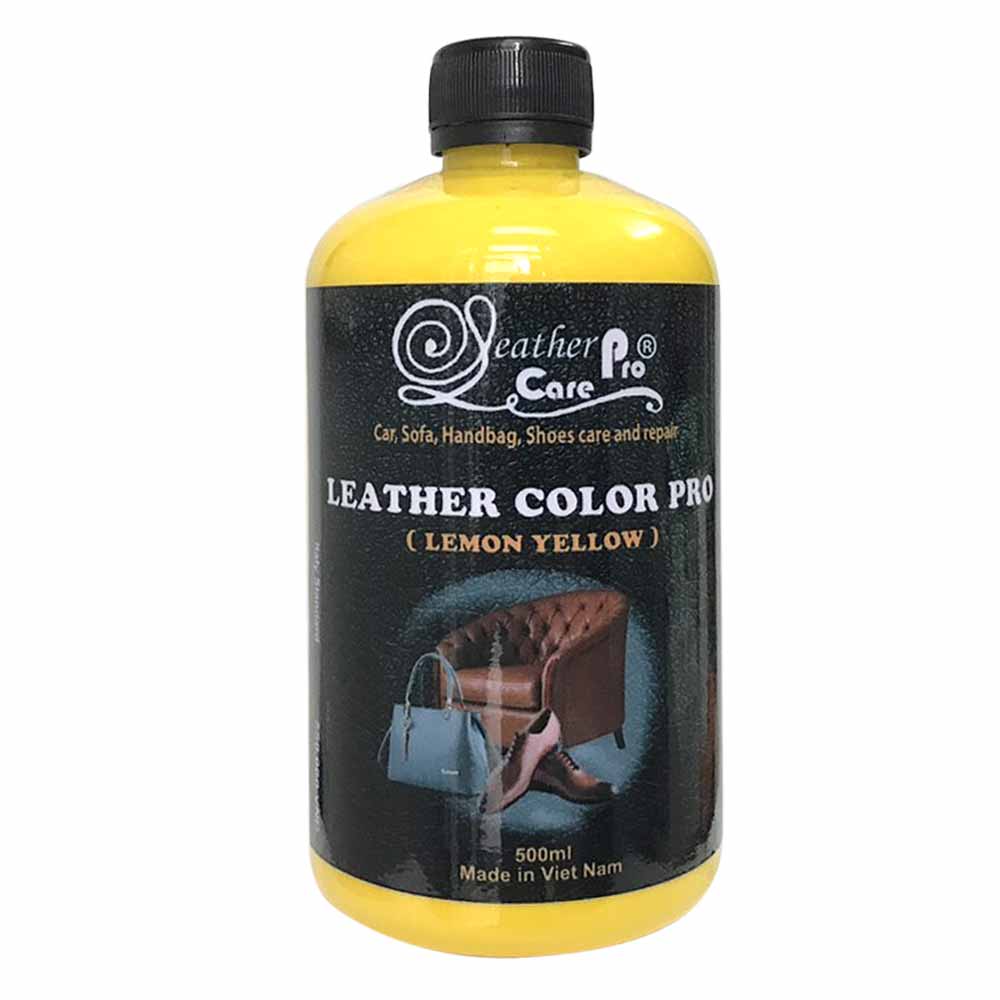Màu sơn túi xách da, ghế Sofa da, giày da, ghế da xe ô tô – Leather Color Pro (Light Yellow)